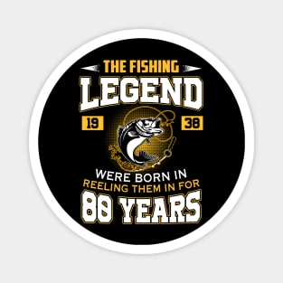 Mens 80th 1938 Birthday Magnet